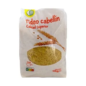 PRODUCTO ECONÓMICO ALCAMPO Pasta fideos cabellín de calidad superior 1 kg.