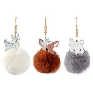 Colgante Pelo Animales decoración de Navidad CF modelos surtidos, ACTUEL