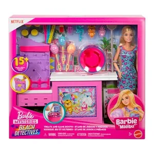 BARBIE Muñeca con Stand de Algodón de Azúcar +3 Años