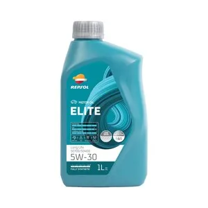 Aceite sintético para vehículos con motores de gasolina o diesel, REPSOL Elite Long Life 50700/50400 5W-30 1 litro.