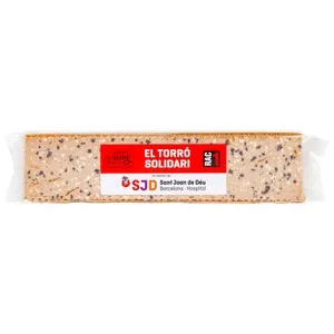 VICENS Turrón cremoso de almendra con cookies 300 g.