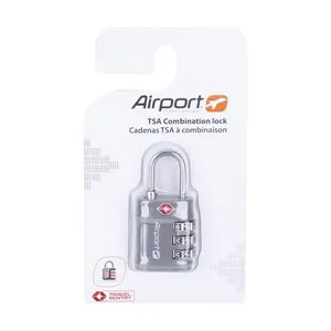 Candado con combinación gris AIRPORT ALCAMPO.