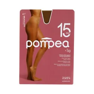 Panty transparente mate, 15den, POMPEA, color ambrato, talla L.