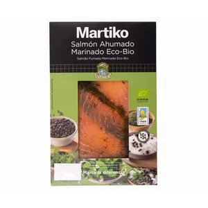 MARTIKO Eco Salmón ahumado marinado ecológico 80 g.