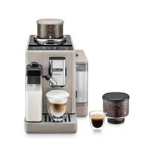 Cafetera espresso superautomática DELONGHI Rivelia EXAM440.55.BG, panel digital color beige, presión 19bar, café en grano o molido, 1450W.