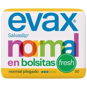 EVAX Salvaslips normal, perfumados, plegados y en bolsitas EVAX Fresh 20 uds.