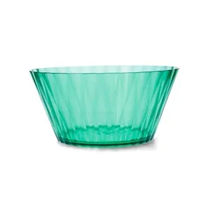 Ensaladera de poliestireno 25 cm acrílico color verde, QUID.