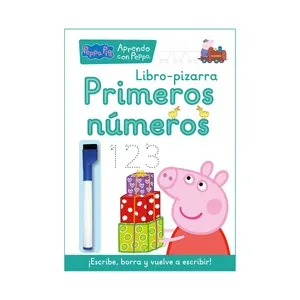 Libro pizarra: primeros números con Peppa Pig, VV. AA. Género: actividades. Editorial Beascoa.