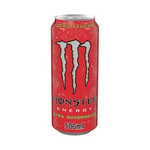 MONSTER Ultra watermelon Bebida energética sin azúcar con sabor a sandía lata de 500ml