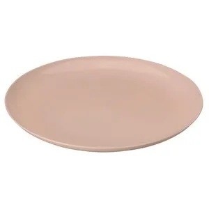 Plato postre de plástico reutilizable de 21cm, color topo, ACTUEL