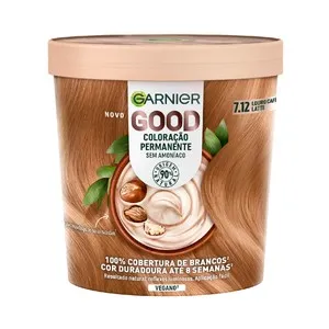 GARNIER Coloracion permanente sin amoniaco, tono 7.12 Rubio café GARNIER Good.