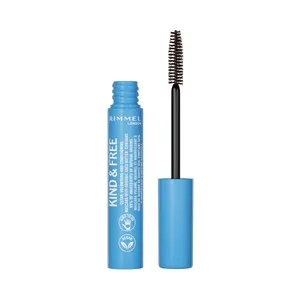 RIMMEL Kind & free tono marrón Máscara de pestañas waterproof efecto volumen y longitud.