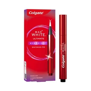 COLGATE Max white ultimate Pincel blanqueador nocturno seguro para el esmalte.