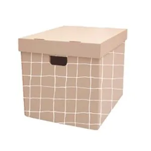 Caja rectangular plegable M de cartón, ACTUEL.
