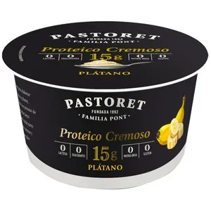 PASTORET Proteico cremoso 0% materia grasas, con alto contenido en proteinas y plátano 170 g.