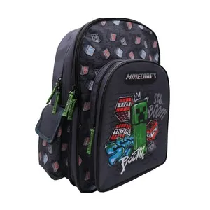Mochila 43cm de 2 compartimentos MINECRAFT.