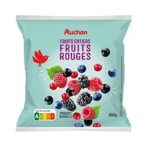 AUCHAN Mezcla de frutos rojos ultracongelada 450g