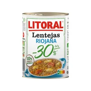 LITORAL Lentejas Riojanas 425 g.