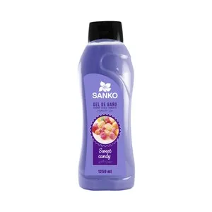 SANKO Gel de baño o ducha con aroma a caramelos, para todo tipo de pieles SANKO 1250 ml.