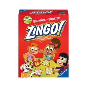 Zingo! Juego de mesa infantil, Binco con un Zing. Españo e Ingles +4 Años, RAVENSBURGER