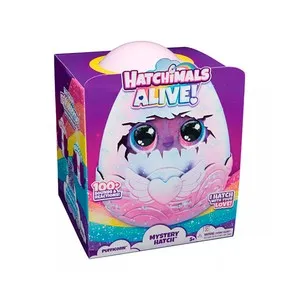Juguete Hatchimals Alive: Secret hatch puffacorn con sonidos y reacciones, SPIN MASTER