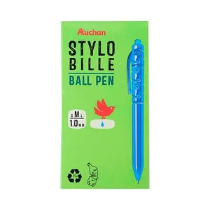 Bolígrafo Azul Retractil 1mm Reciclado ALCAMPO
