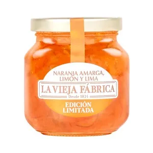 LA VIEJA FABRICA Mermelada de naranja amarga, lima limón 280 g.
