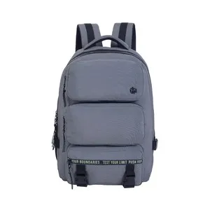 Mochila con triple bolsillo, color gris, UNKEEPER.