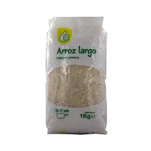 PRODUCTO ECONÓMICO ALCAMPO Arroz largo de categoria primera 1 kg.