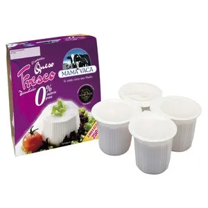 MAMA VACA Queso fresco 0% materia grasa MAMA VACA 4 uds. x 62,5 g.