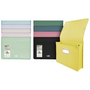 Carpeta clasificador maxi con gomas y fuelle, surtido de colores, GRAFOPLAS