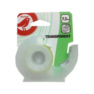 Rollo celo cinta adhesiva 7,5m con dispensador, PRODUCTO ALCAMPO.