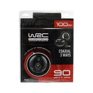 Lote de 2 altavoces. 3 vías, 90W y 100 milímetros WRC.