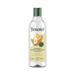 TIMOTEI Champú y acondicionador, con aceite de almendras dulces, para cabellos normales TIMOTEI Delicado 400 ml.