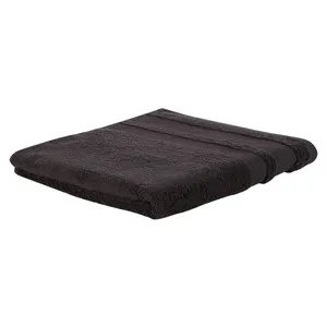 Toalla lisa de ducha negra, 650g/m² de densidad, ACTUEL.