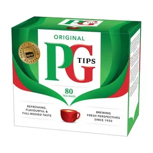 PG TIPS Infusión de té negro 80 uds 232 g.