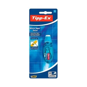 Corrector Tipp-Ex cinta micro tape azul.