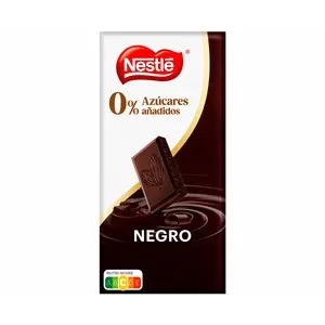 NESTLÉ Chocolate negro 47 % de cacao, sin azucares añadidos 125 g.