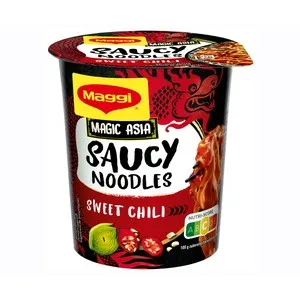 MAGGI Saucy Noodle Noodles de trigo con condimento sabor a salsa de chili dulce 75 g.