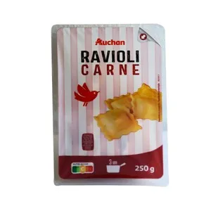 AUCHAN Raviolis frescos al huevo rellenos de carne 250 g. Producto Alcampo