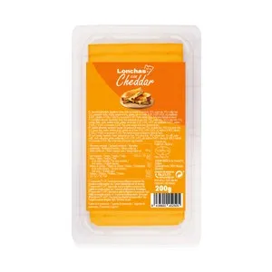 TGT Lonchas con cheddar 200 g.