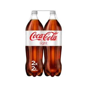 COCA COLA LIGHT Refresco de cola light pack 2 botellas de 2 l.