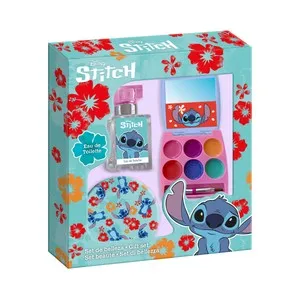 STITCH Estuche infanti con colonia y diferentes maquillajes.