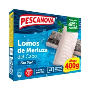 PESCANOVA Lomos de merluza del Cabo con piel 4 uds.