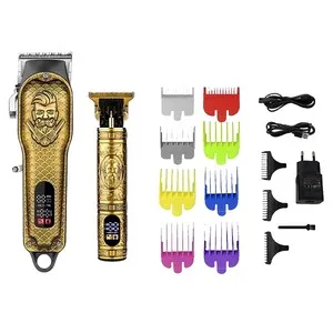 Set de arreglo personal QILIVE Q.5540, batería recargable hasta 60 min, 8 peines incluidos, pantalla led, color dorado.