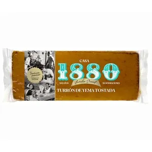 1880 Turrón de yema tostada sin gluten 400 g.