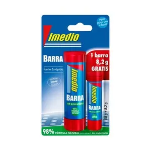 Pack 2 barras de pegamento de 40 y 8,2grs, IMEDIO.