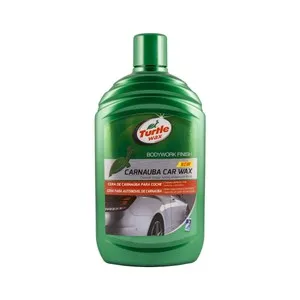 Cera para coches de 500 mililitros, con Carnauba, que da a nuestro vehículo un acabado perfecto con brillo duradero TURTLE WAX, gama Green line.