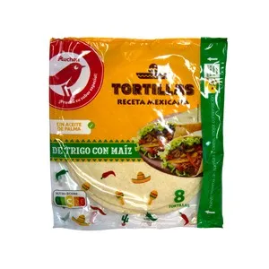 PRODUCTO ALCAMPO Tortillas de trigo y maíz 8 uds. 320 g.