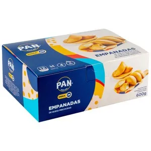 PAN Empanadas precocidas y congeladas rellenas de queso fresco Snack 600 g.
